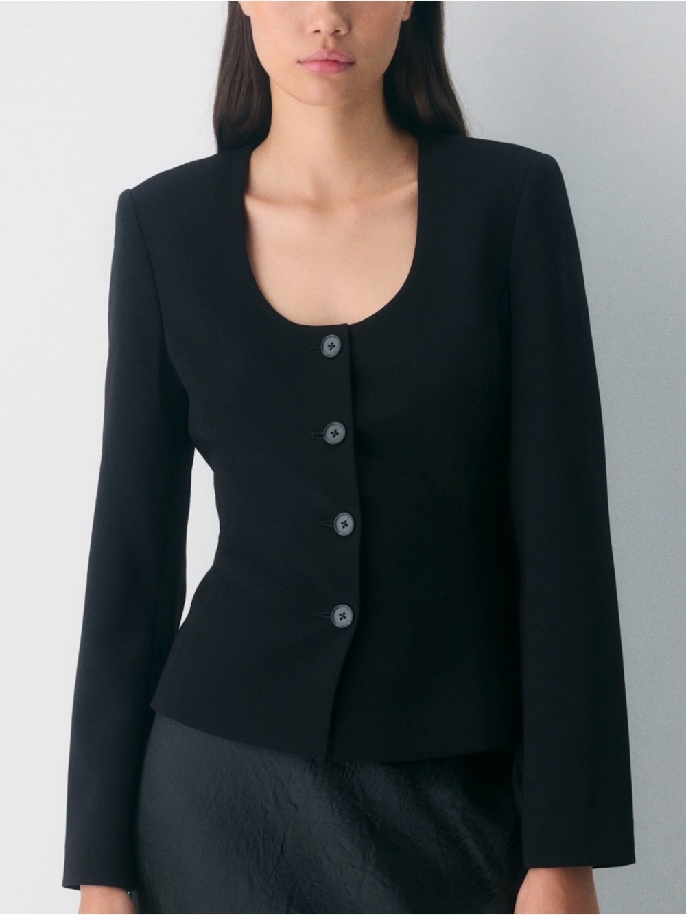 Aritzia Babaton Elm Jacket Sway Crepe in Black NWT Sz 8